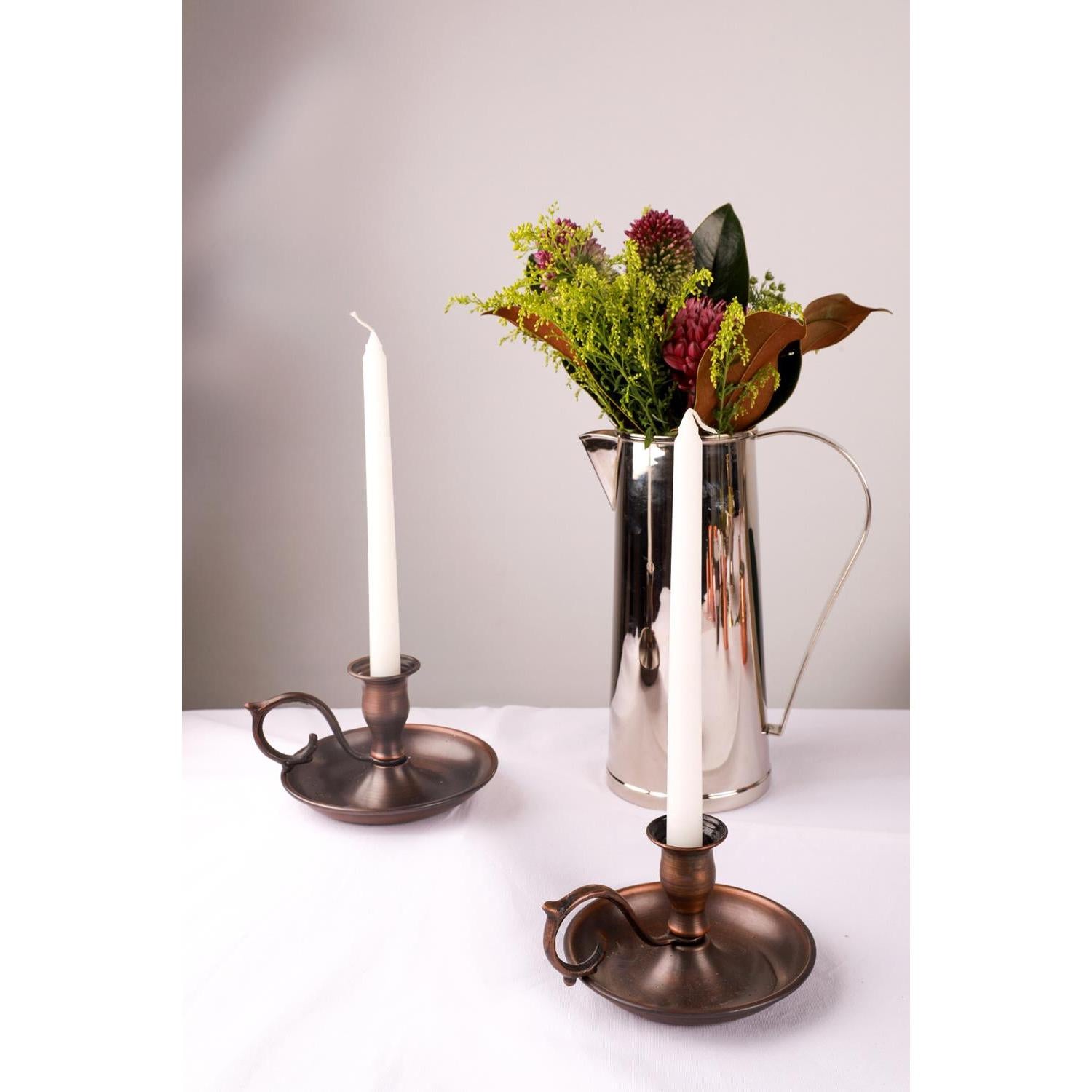 Lüks El Yapımı Oksit Bakır Mini El Şamdanı-Şamdan-Ebru Sayer Art & Design-NowShopFun