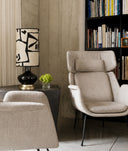 Luma Modern Eskitme Metal Kaideli Seramik Dekoratif Abajur