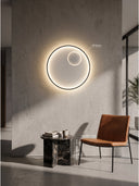 Luna Eclipse — Ø60 Ay Kabartmalı LED Aplik