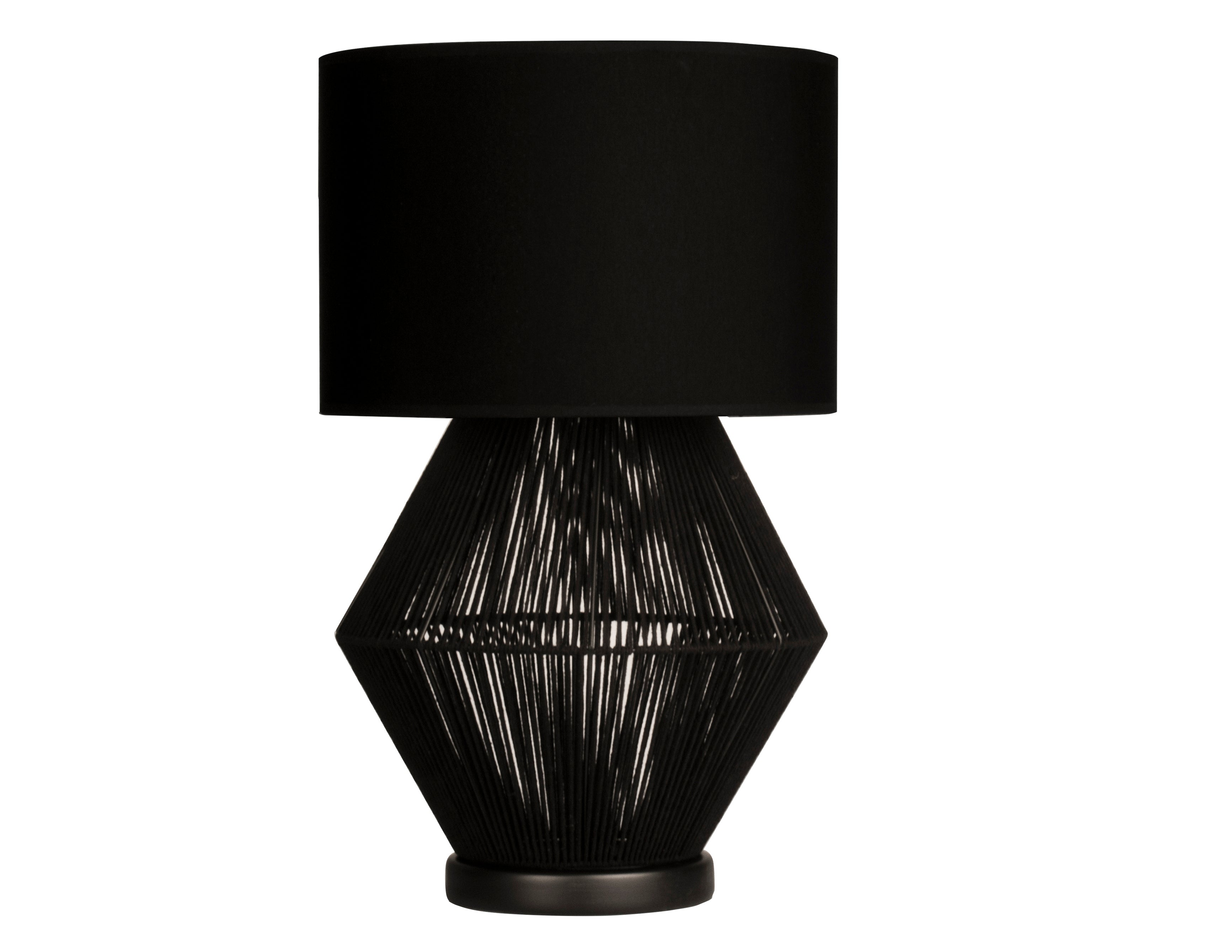 Luna Noir Abajur – Modern Tel Gövdeli