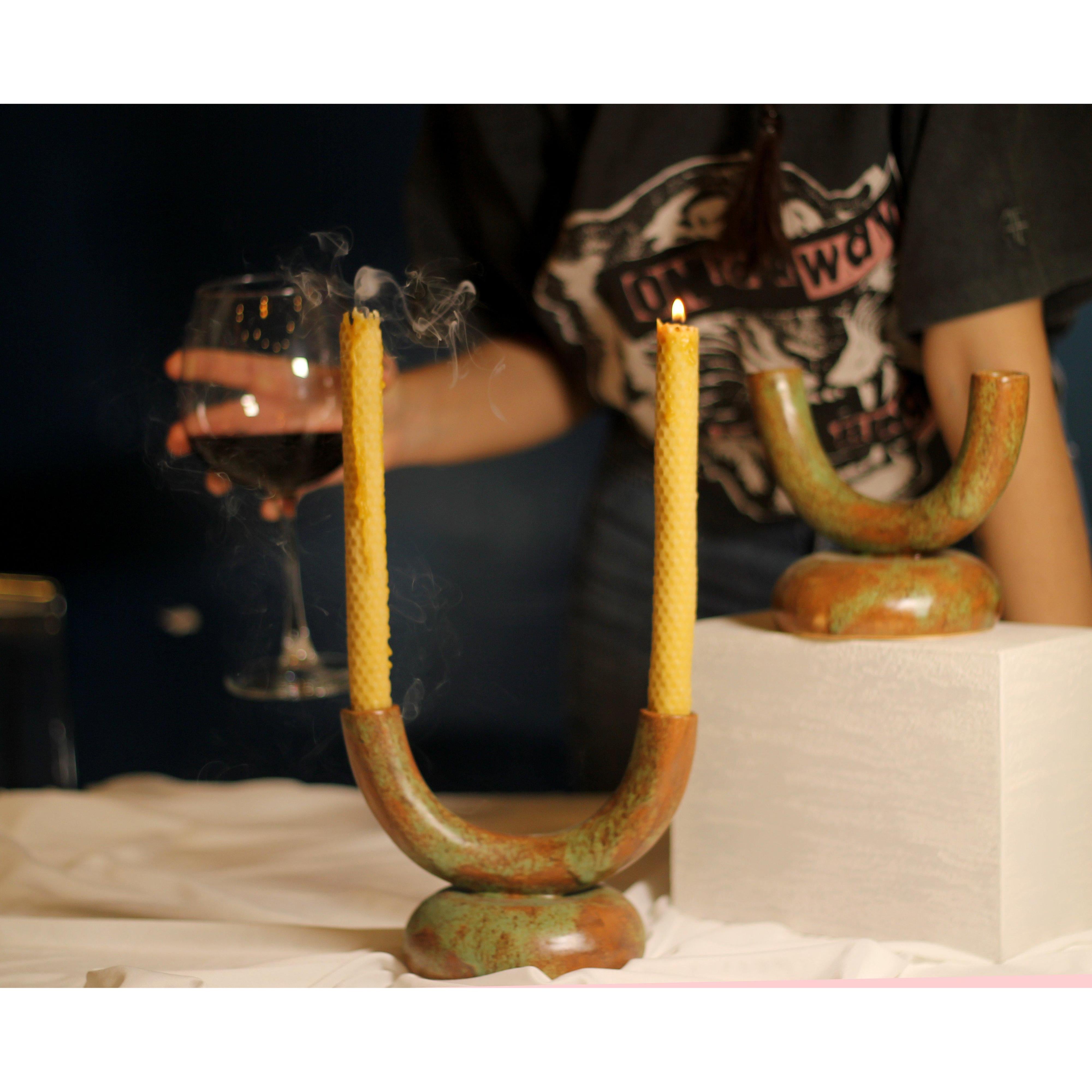 Luna Seramik Şamdan