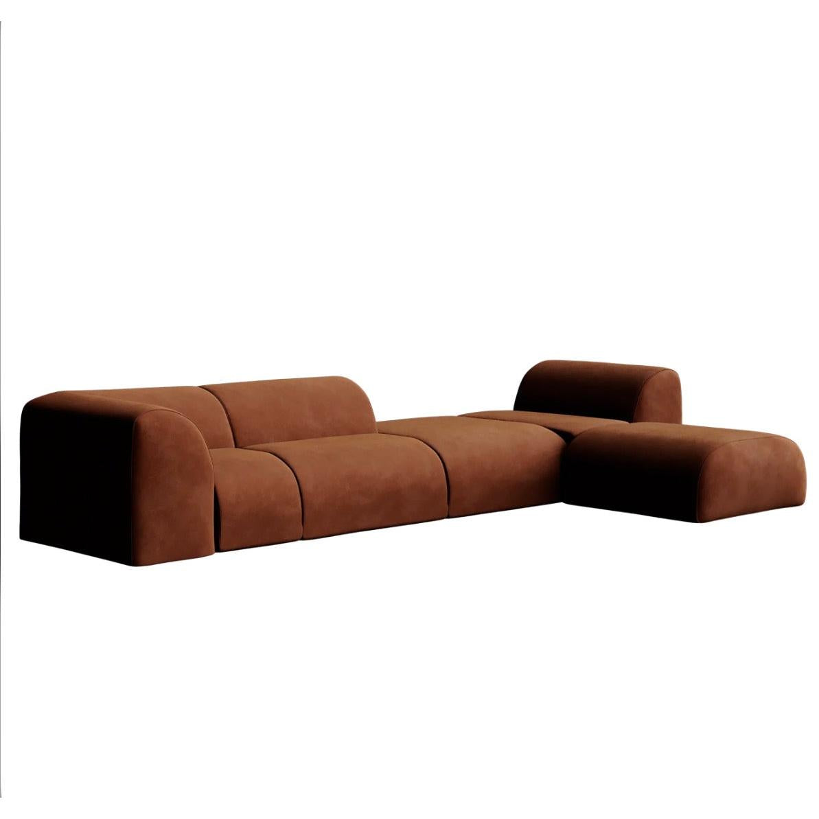 Lurea Kadife L Koltuk