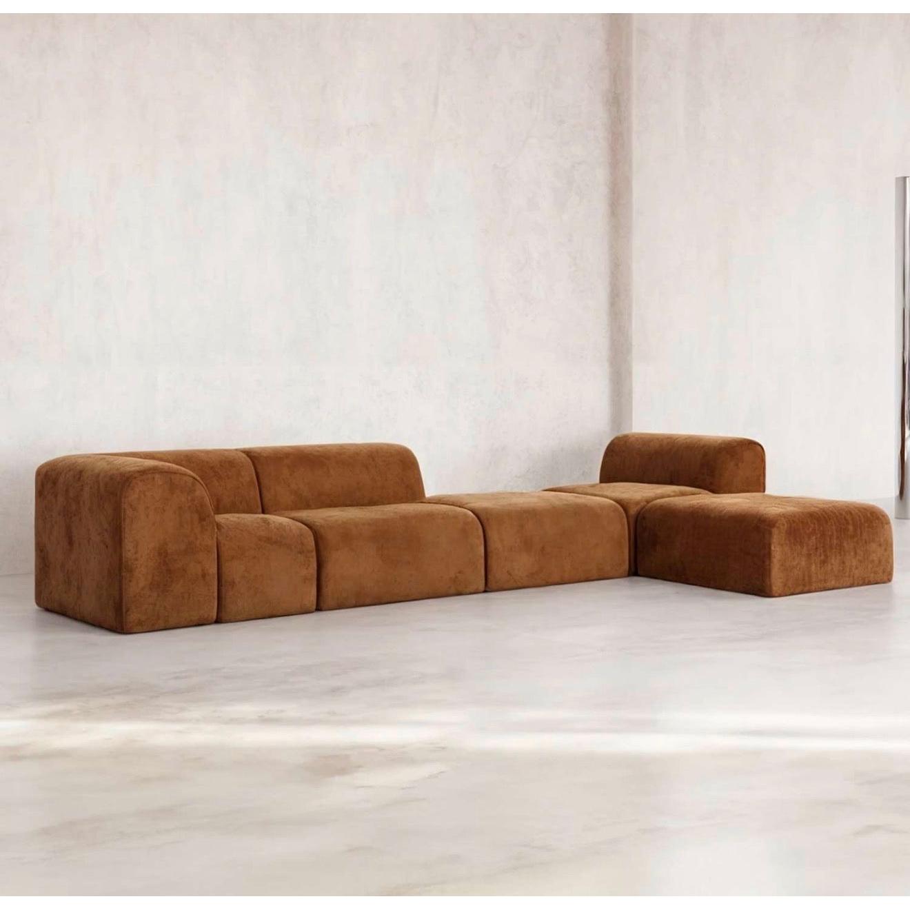 Lurea Kadife L Koltuk