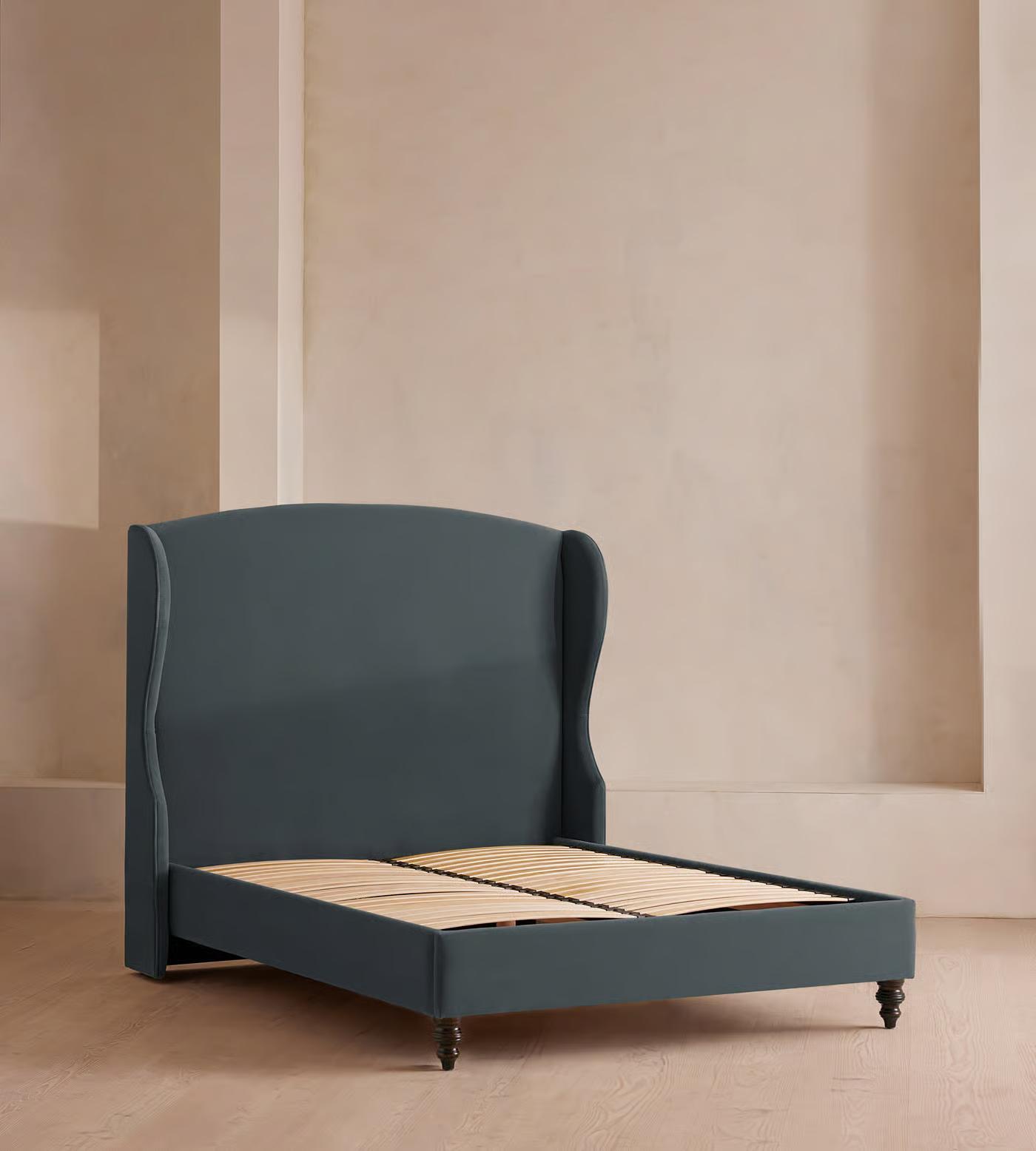 Lurine Kadife Karyola-Sofalab-Yeşil-NowShopFun