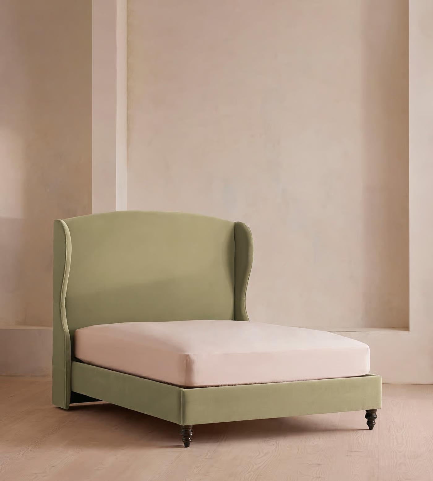 Lurine Kadife Karyola-Sofalab-Yeşil-NowShopFun