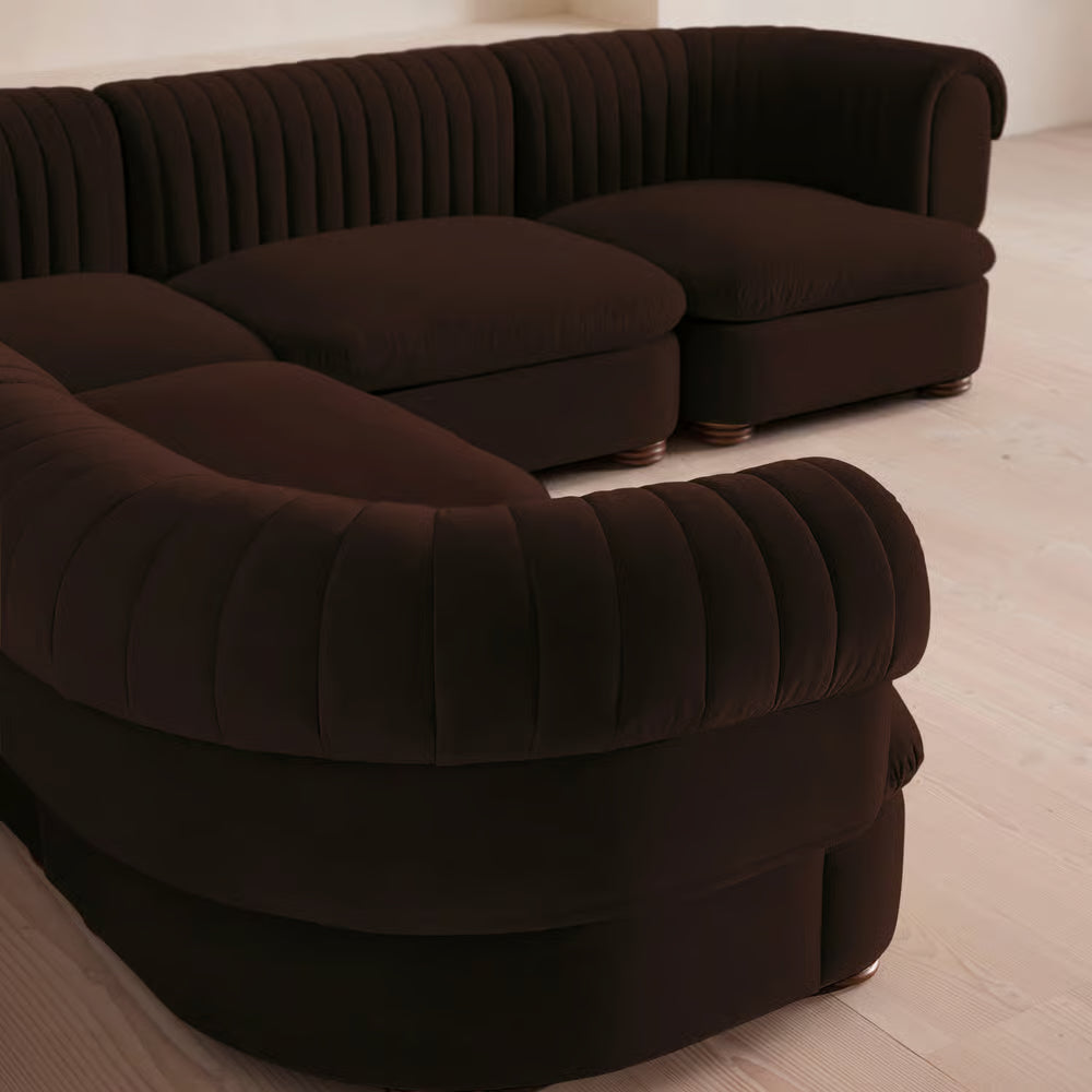 Luvion Kadife L Koltuk