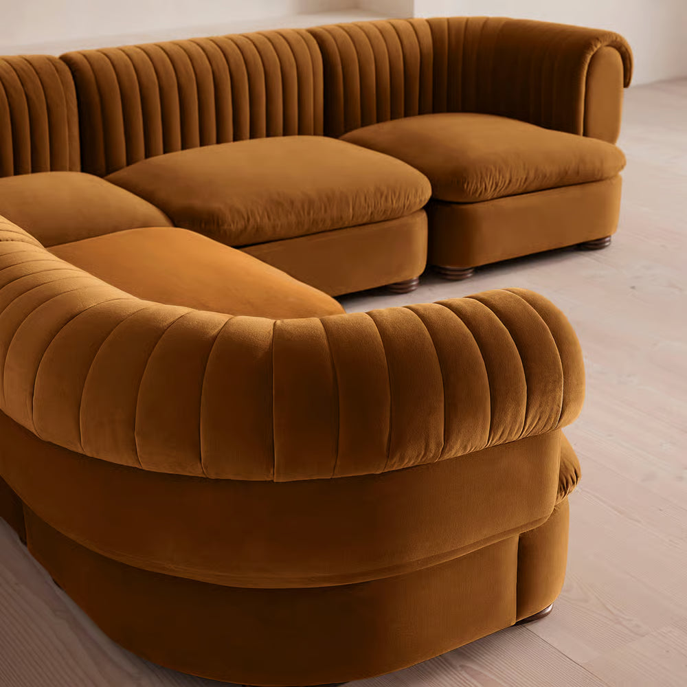 Luvion Kadife L Koltuk