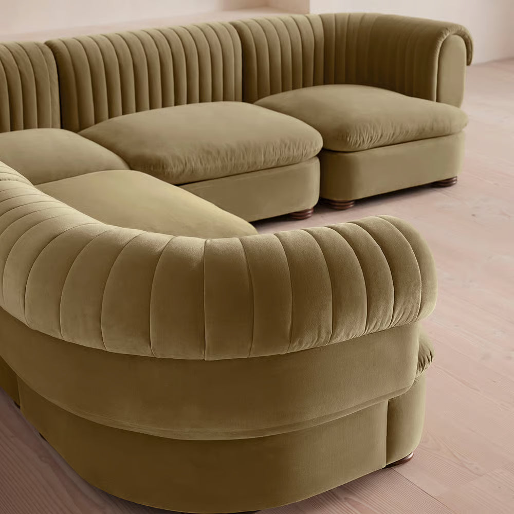 Luvion Kadife L Koltuk