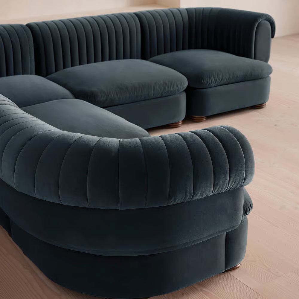 Luvion Kadife L Koltuk