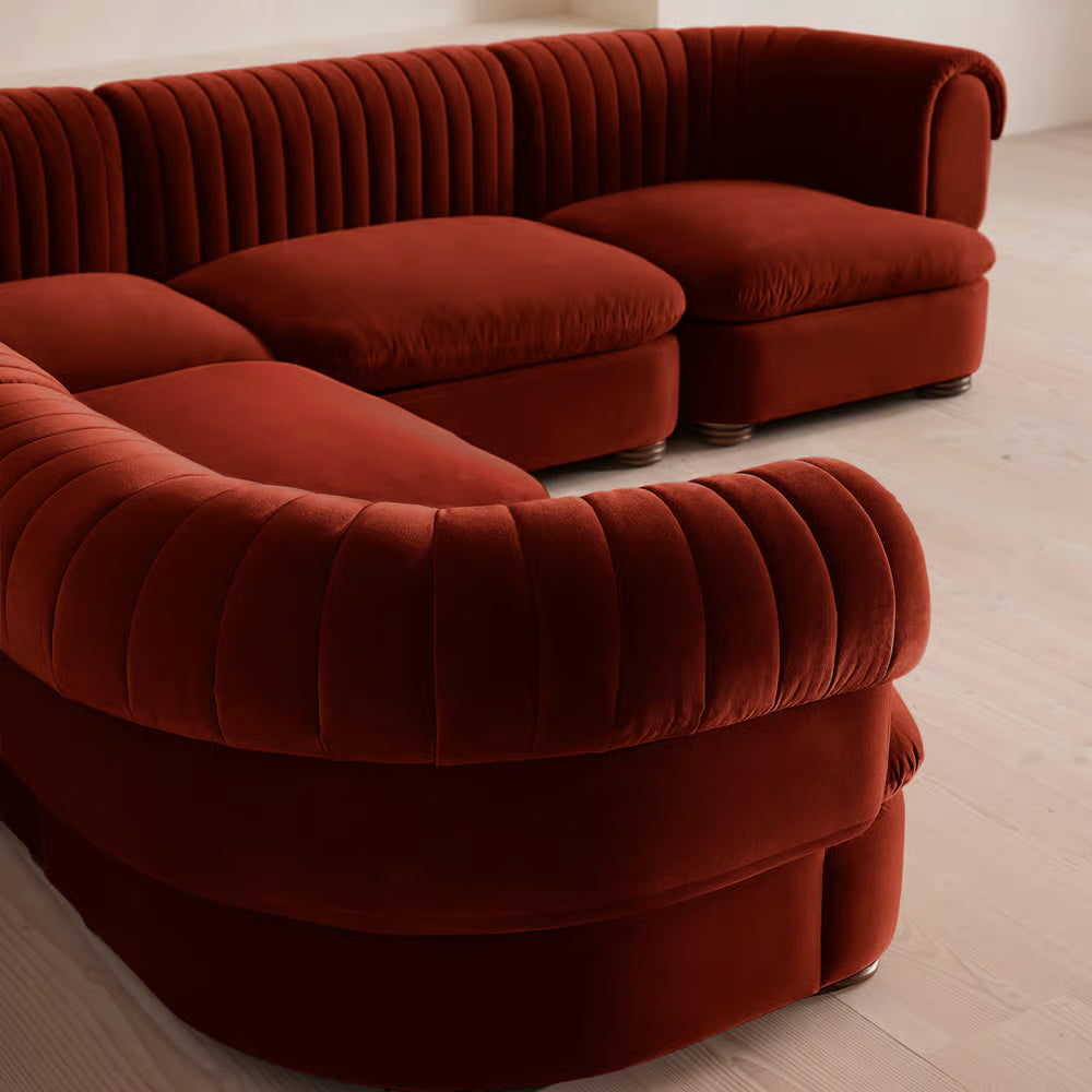 Luvion Kadife L Koltuk