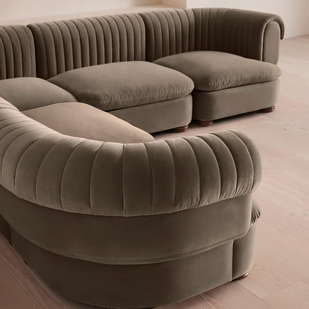 Luvion Kadife L Koltuk