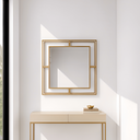 Luxmur Dekoratif Duvar Aynası – 60x60 cm / Luxmur Duvar Aynası 60x60 cm | Modern Metal Çerçeveli Dekoratif Ayna