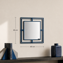 Luxmur Dekoratif Duvar Aynası – 60x60 cm / Luxmur Duvar Aynası 60x60 cm | Modern Metal Çerçeveli Dekoratif Ayna