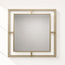 Luxmur Dekoratif Duvar Aynası – 60x60 cm / Luxmur Duvar Aynası 60x60 cm | Modern Metal Çerçeveli Dekoratif Ayna
