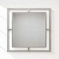 Luxmur Dekoratif Duvar Aynası – 60x60 cm / Luxmur Duvar Aynası 60x60 cm | Modern Metal Çerçeveli Dekoratif Ayna