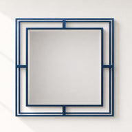 Luxmur Dekoratif Duvar Aynası – 60x60 cm / Luxmur Duvar Aynası 60x60 cm | Modern Metal Çerçeveli Dekoratif Ayna