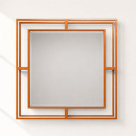 Luxmur Dekoratif Duvar Aynası – 60x60 cm / Luxmur Duvar Aynası 60x60 cm | Modern Metal Çerçeveli Dekoratif Ayna