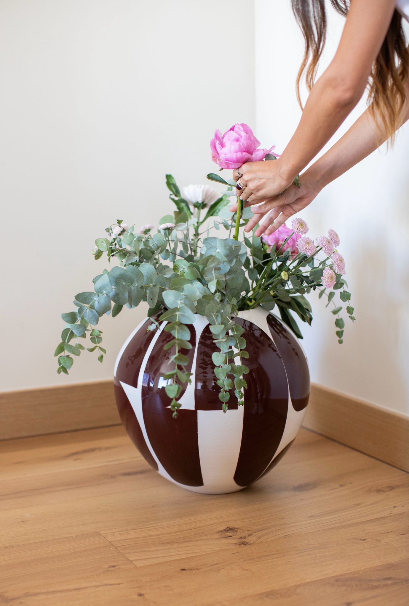 Lyon Seramik Vazo Kahverengi-Pinot Interior-NowShopFun