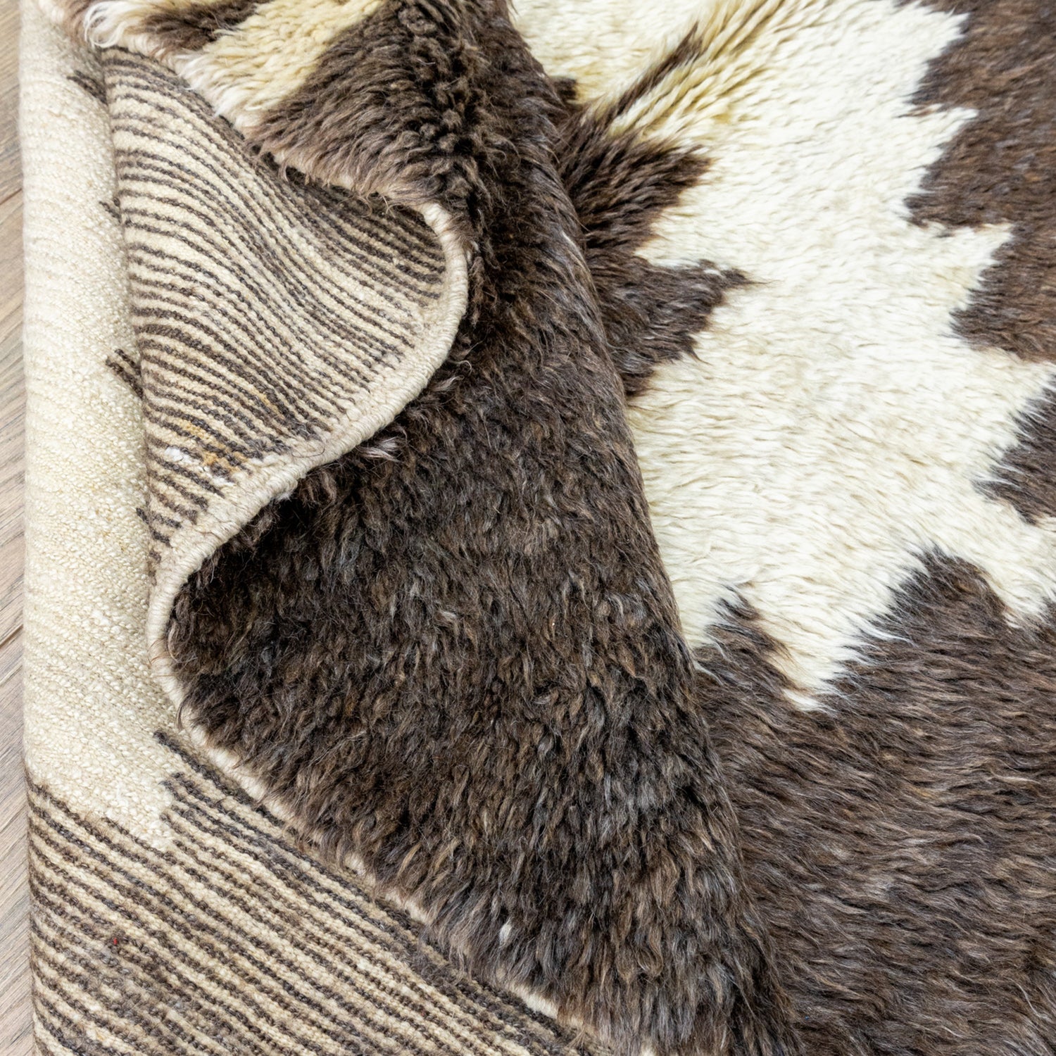 Lyse Rustik Desenli El Dokuma Tülü Halı 136X180 Cm