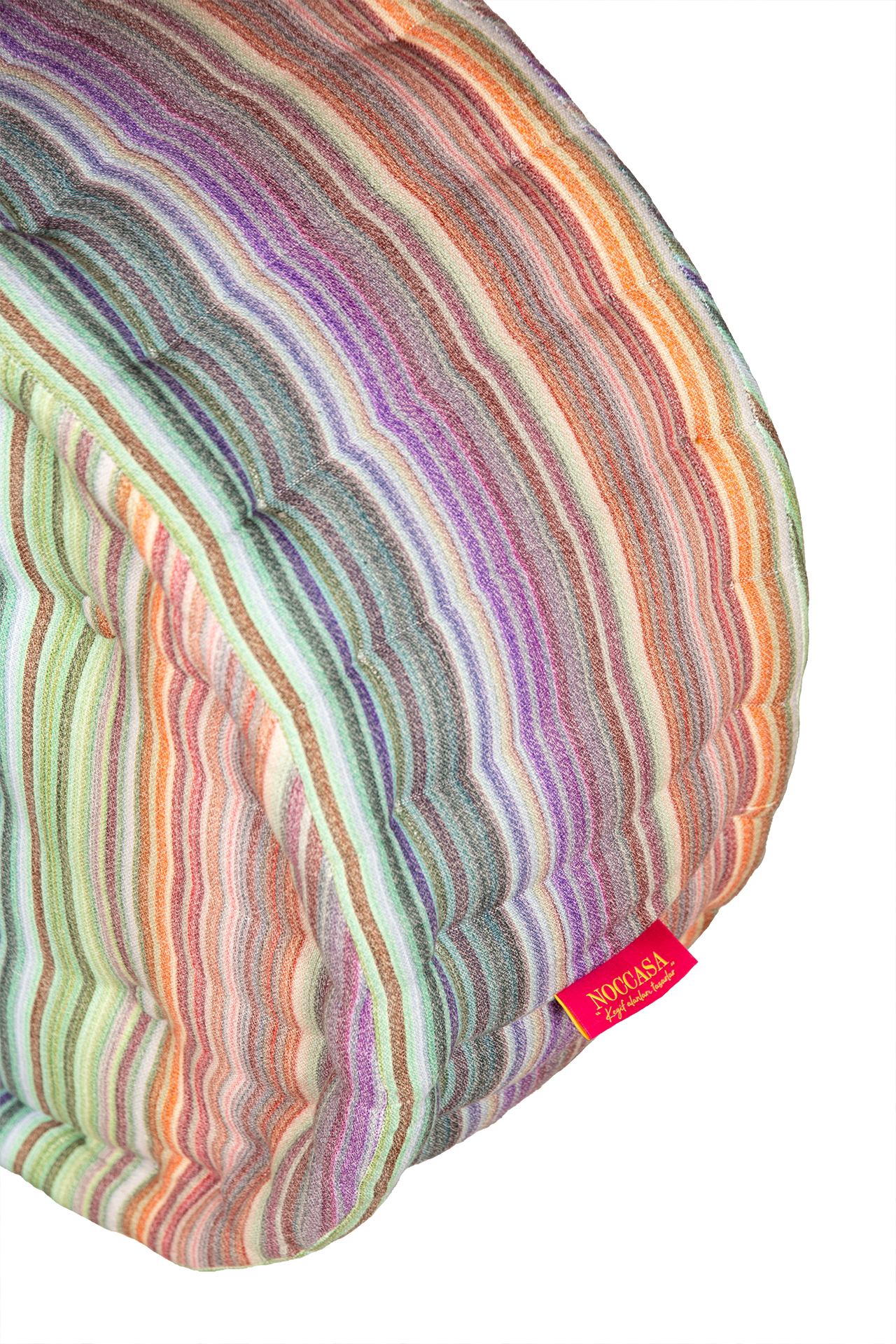 Macaron Pouff Çizgili