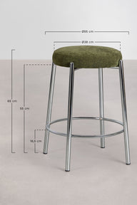 Magna Çelik Bar Taburesi | 65cm-Bar Taburesi-Paledin-Adaçayı Yeşili-NowShopFun