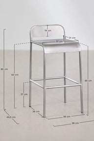 Magna Paslanmaz Çelik Bar Sandalyesi-Bar Sandalyesi-Paledin-NowShopFun
