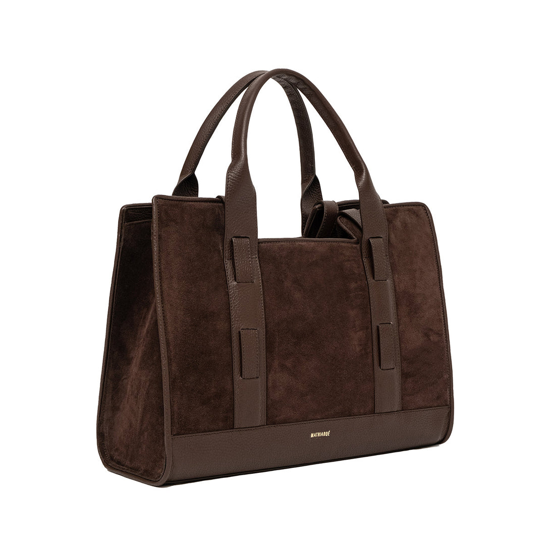 Magna Süet Tote Çanta-Tote Çanta-Matriarqe-Siyah-NowShopFun