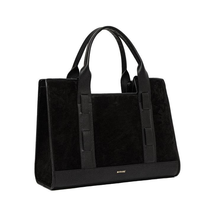 Magna Süet Tote Çanta-Tote Çanta-Matriarqe-Siyah-NowShopFun