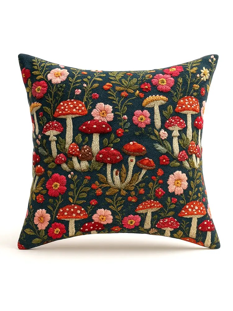 Mantar Dünyası Yastık