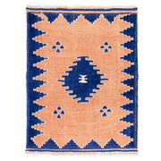 Manyas Geometrik Desenli Yün Halı Kilim 94x121 cm-Kilim & Halı-Soho Antiq-NowShopFun