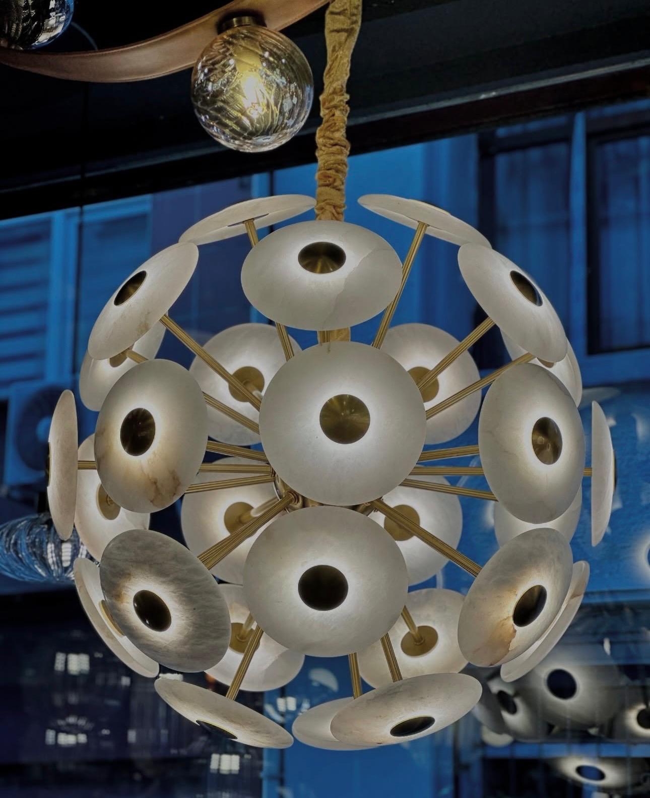 Marble Sphere Mermer Avize