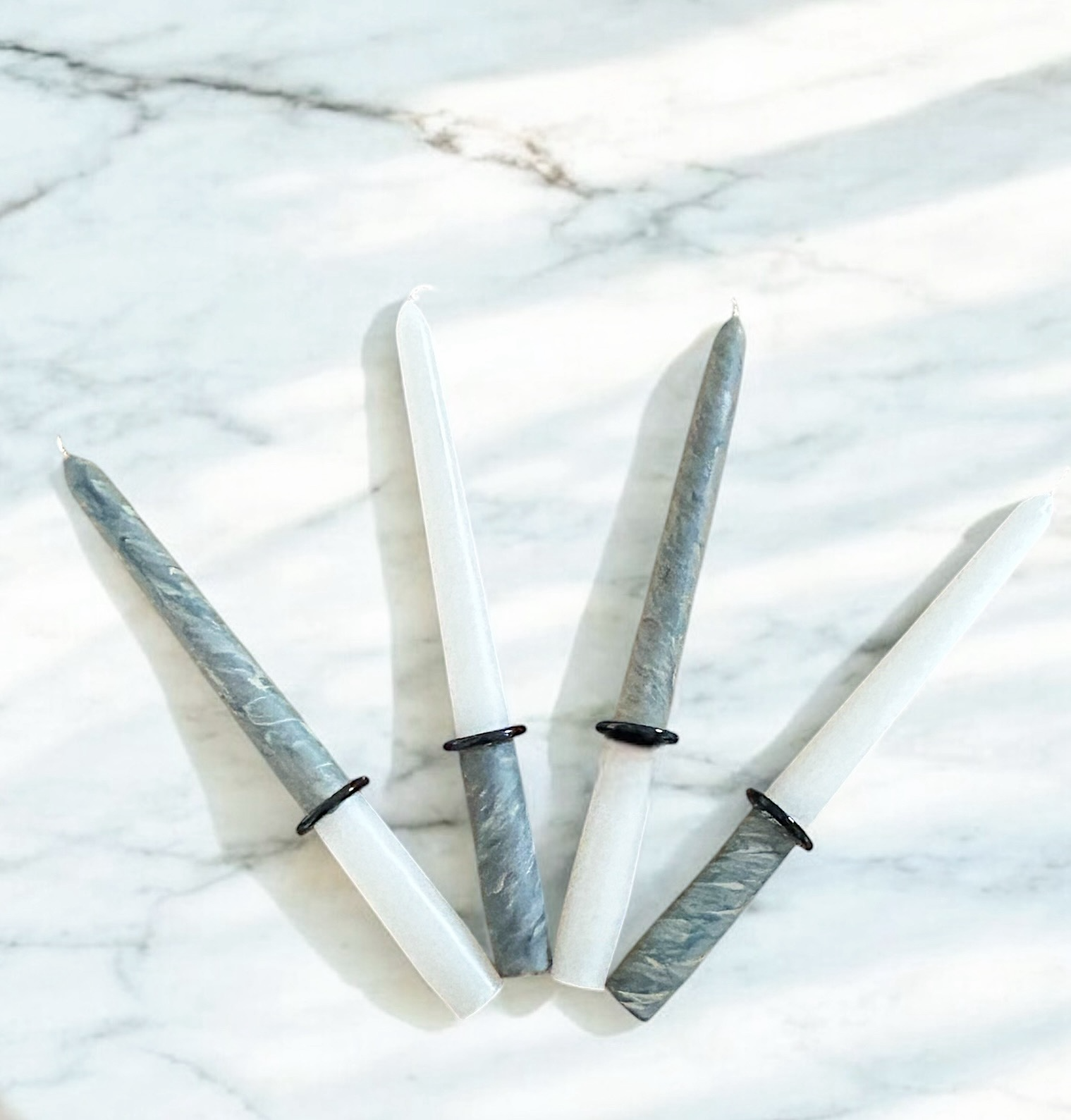 Marbled Anello Grey Candles