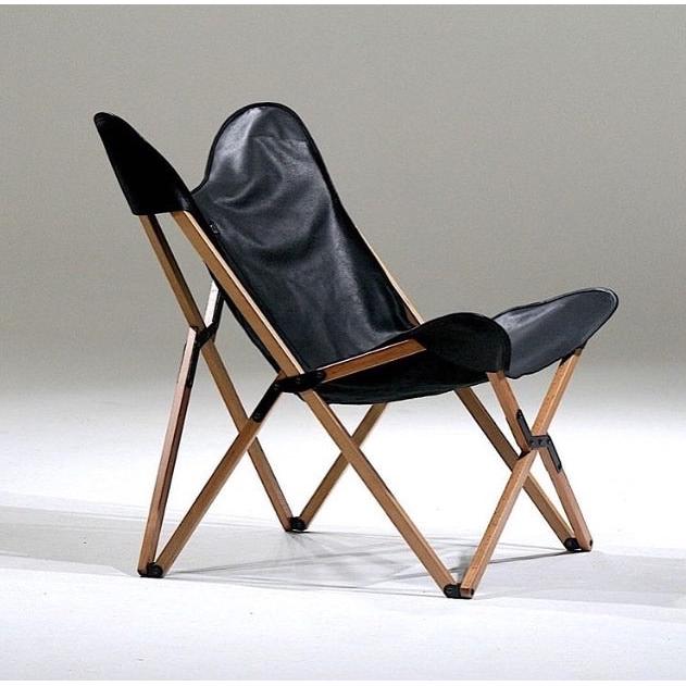 Black Colour Tripolina Katlanır Sandalye