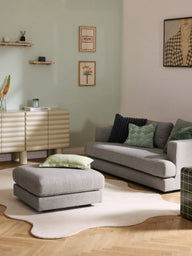 Marcia Yumuşak Oturumlu Bukle Döşemeli Puf-Puf-Innature Home-Açık Bej-NowShopFun