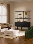 Marcia Yumuşak Oturumlu Şönil Döşemeli Puf-Puf-Innature Home-Açık Bej-NowShopFun