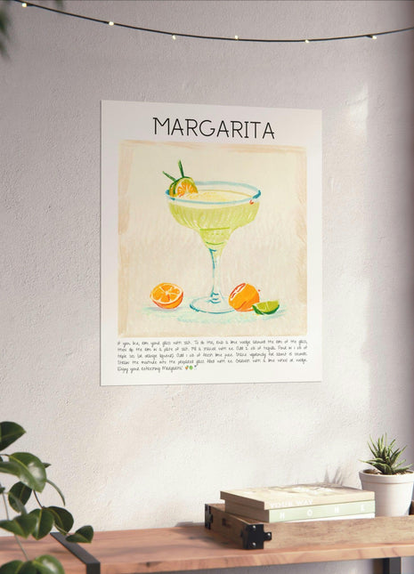 Margarita Cocktail Bar Dekor Art Print Poster-Tablo-Muff Atelier-NowShopFun