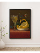 Maria Margaretha van Os - Limon ve Kesme Cam ile Natürmort Fine Art Baskı
