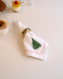 Mariaida Home Christmas Çam Ağacı Nakışlı Peçete Beyaz 2 Li Set-Mariaida Home-NowShopFun