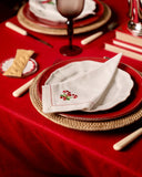 Mariaida Home Christmas Şeker Nakışlı Peçete Beyaz 2 Li set-Mariaida Home-NowShopFun