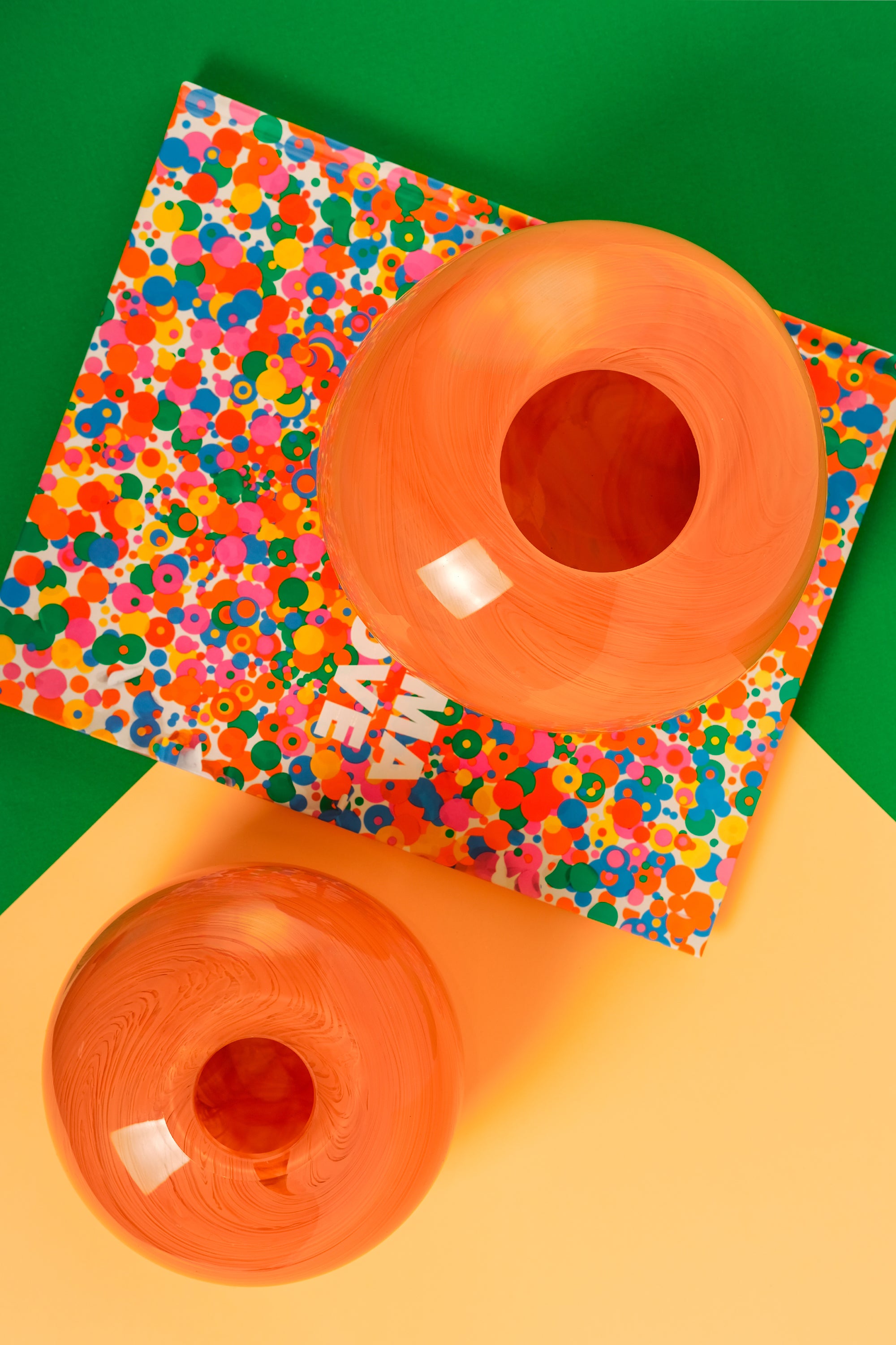 Marigold Üfleme Cam Vazo