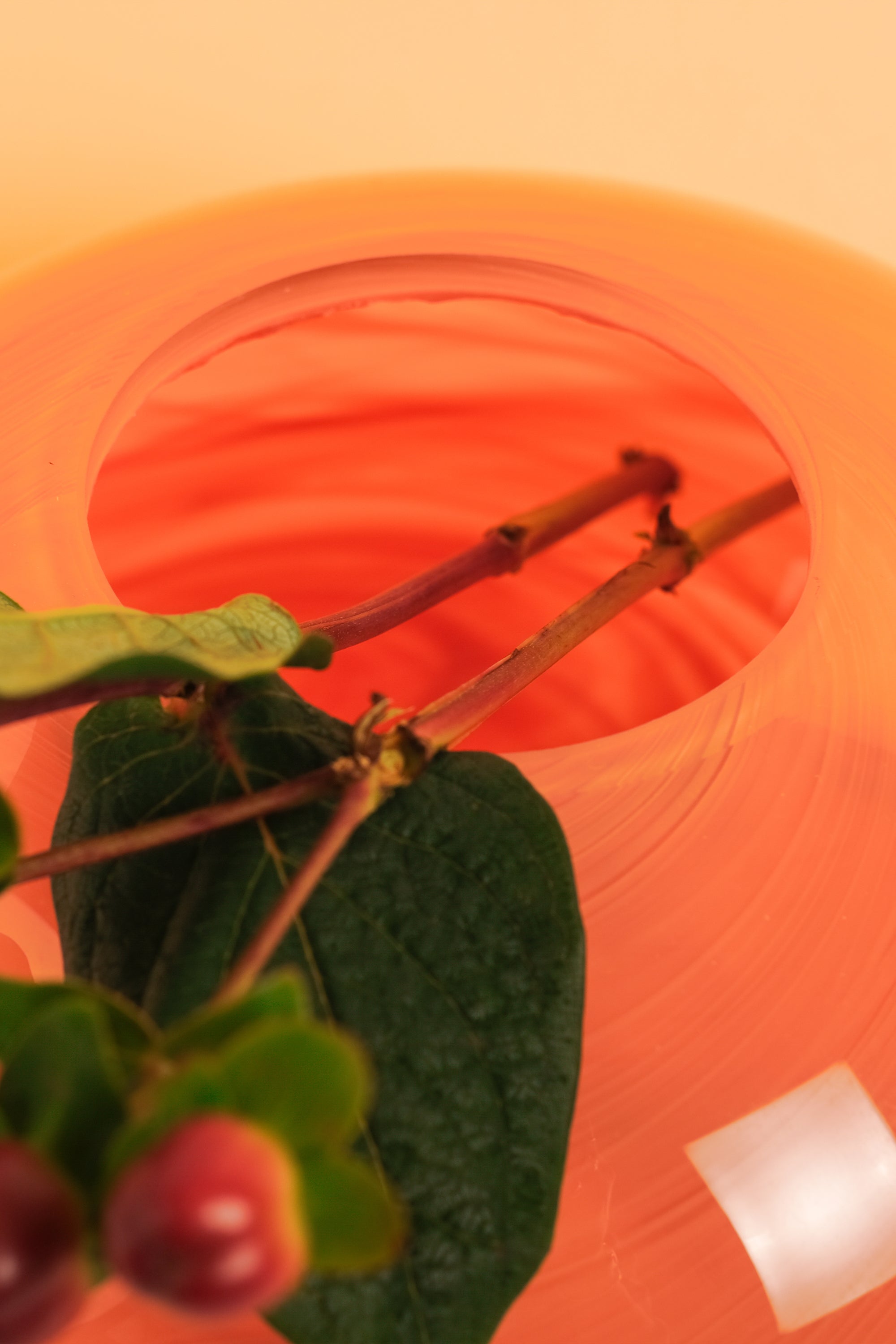 Marigold Üfleme Cam Vazo