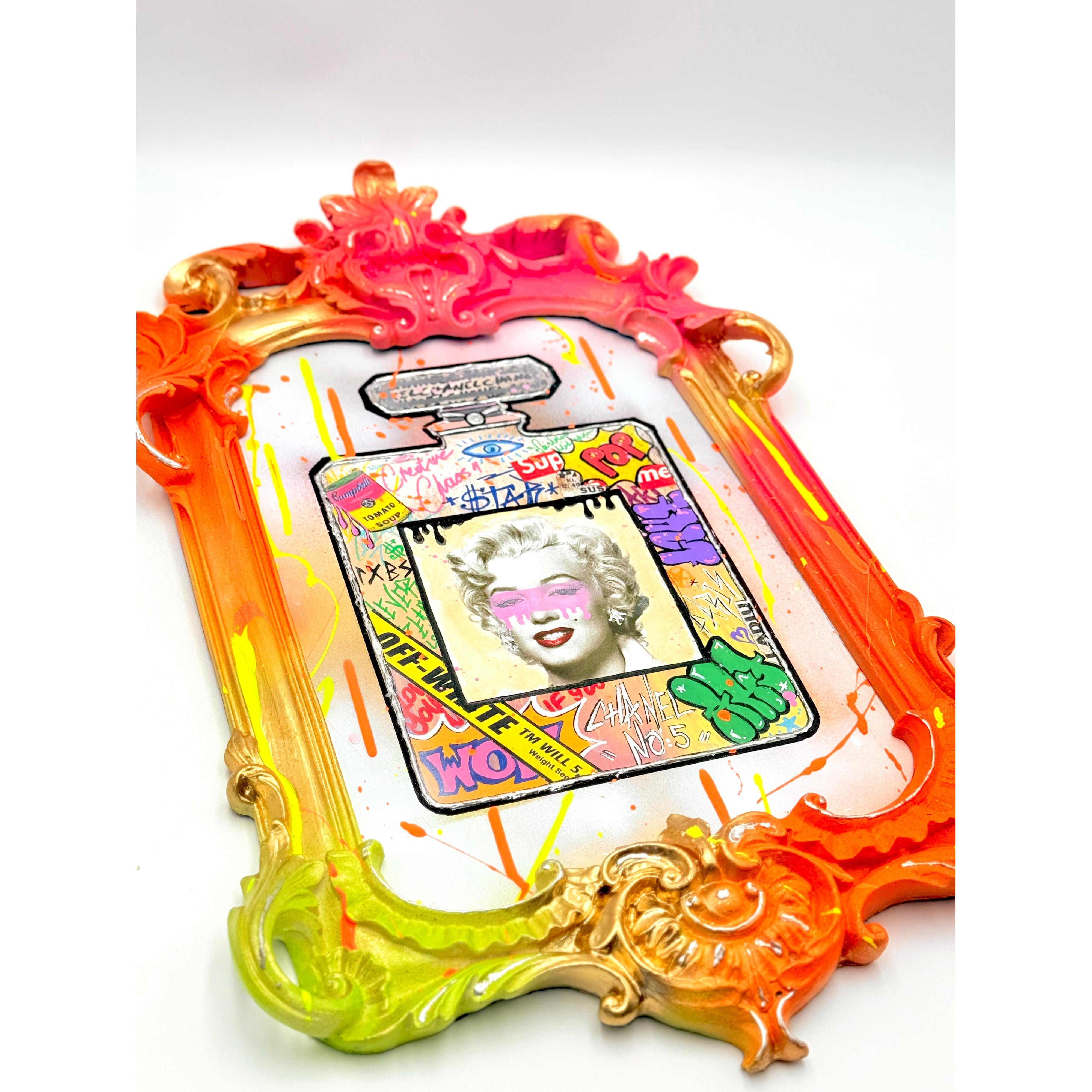 Marilyn Monroe Mixed Media Art Tablo