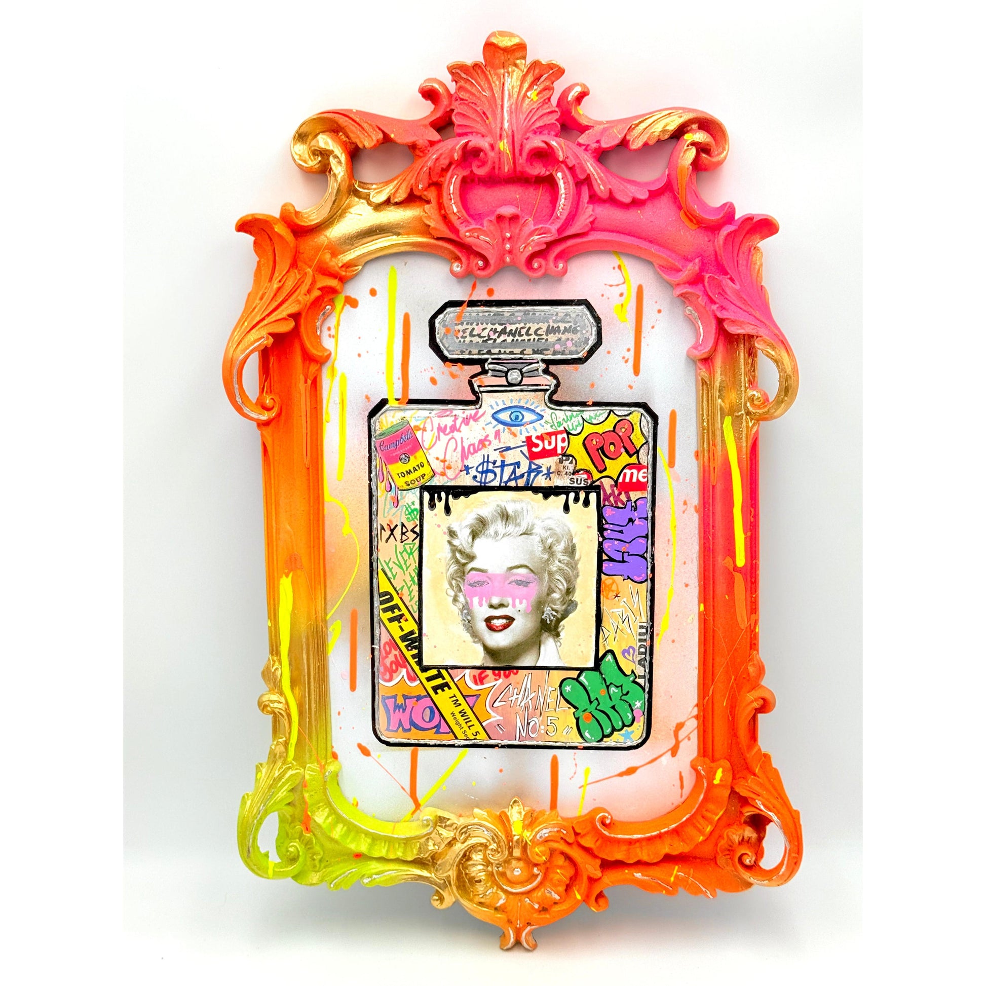 Marilyn Monroe Mixed Media Art Tablo