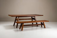 Marlo Ceviz Masa Ve Bench Takımı-Yemek Masası-Innature Home-NowShopFun