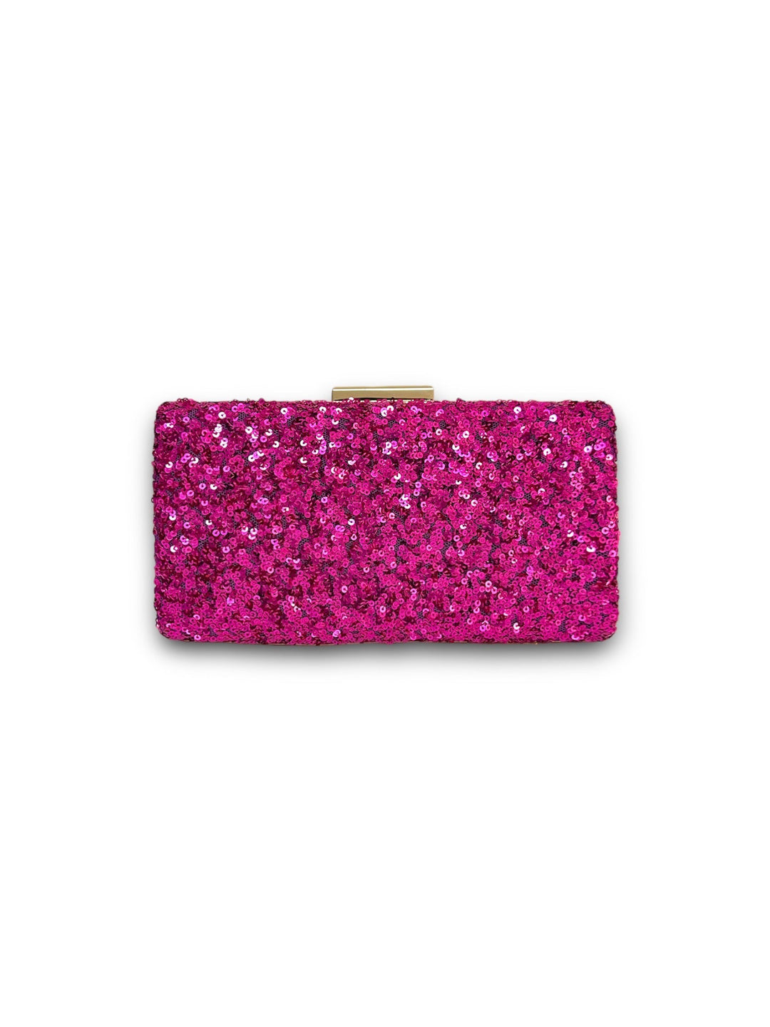 Marnier Pembe Renk Payet Kumaş Kaplamalı El Çantası-Clutch-Marnier-NowShopFun