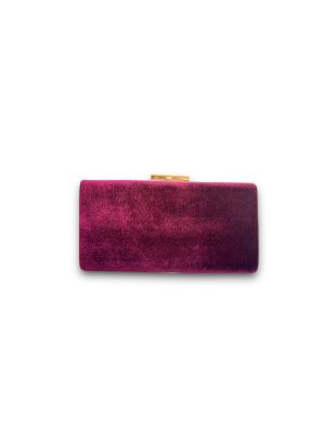 Marnier Yılan Deri Ve Swarovski Taş Işlemeli Kadife Çanta-Clutch-Marnier-NowShopFun