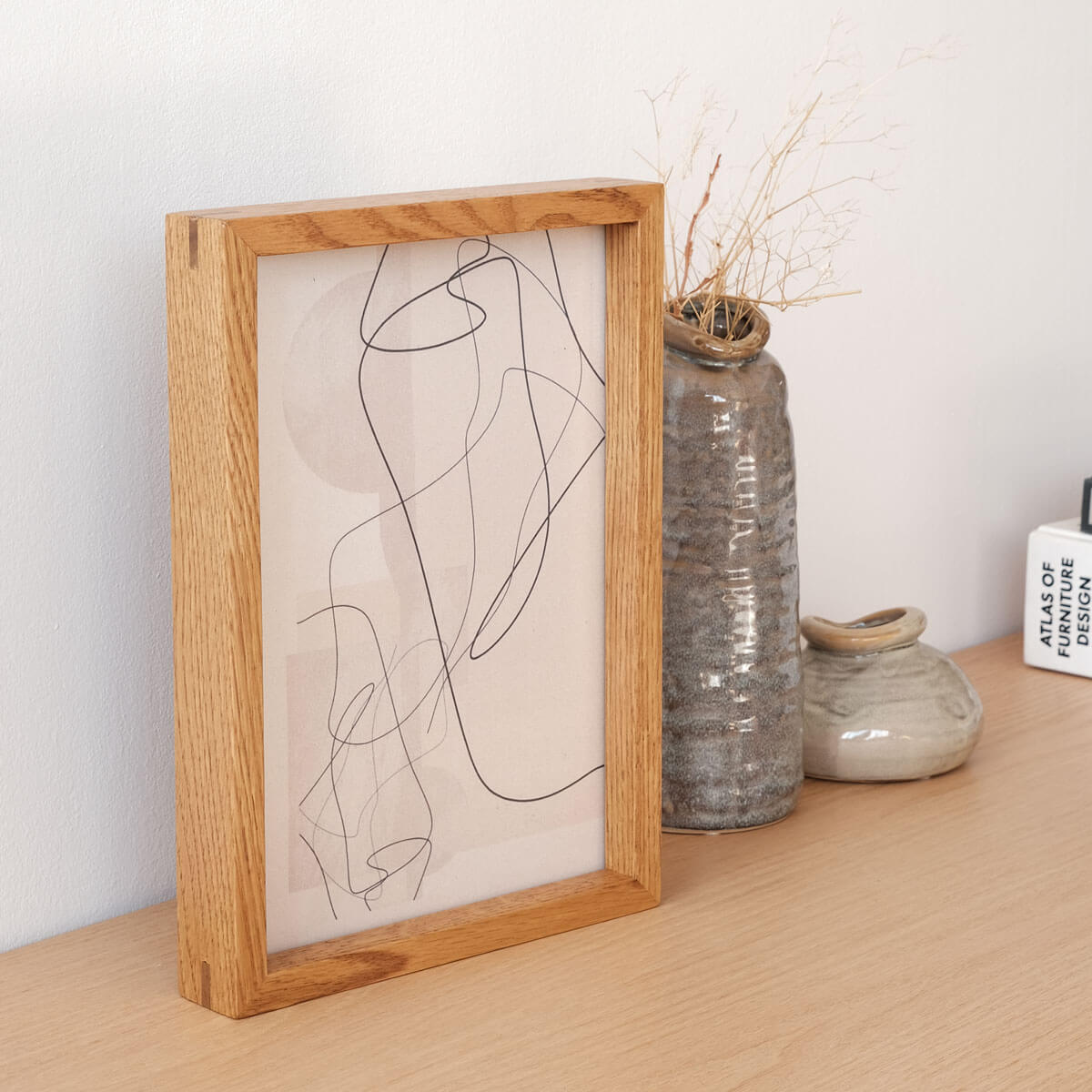 Masif Ahşap Dekoratif Çerçeve, Meşe – Edge Serisi 23X32 Cm