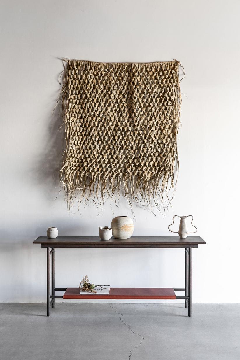 Masif Ahşap Gerçek Deri Dresuar