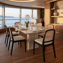 Masif Ahşap Hazeranlı Yemek Sandalyesi - Deco112