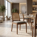 Masif Ahşap Hazeranlı Yemek Sandalyesi - Deco114